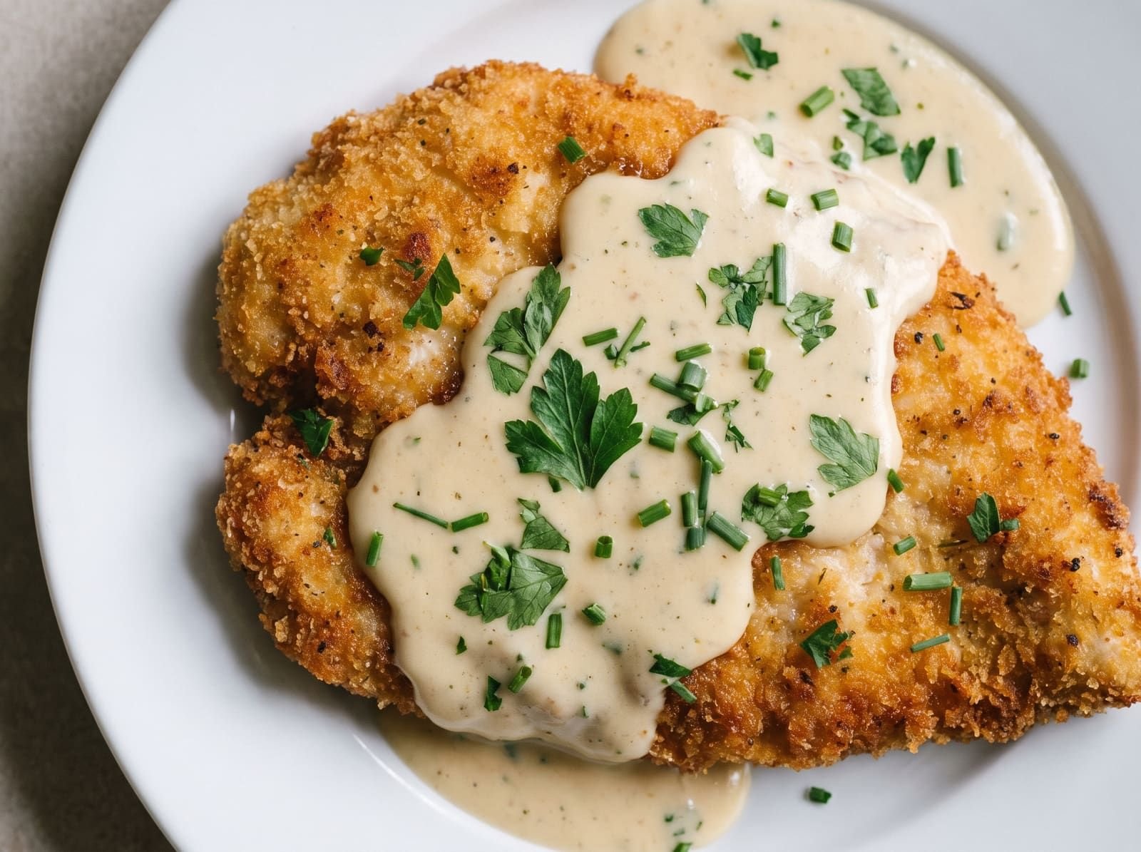 Escalope de poulet à la crème